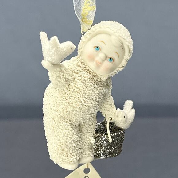 Dept 56 Snowbabies SnowDream Feeding the Birds & Reindeer Ornament Lot 2016 - Picture 9 of 15